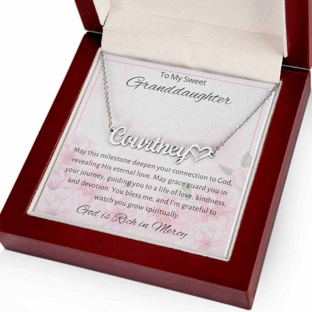 11 Heart Name Necklace