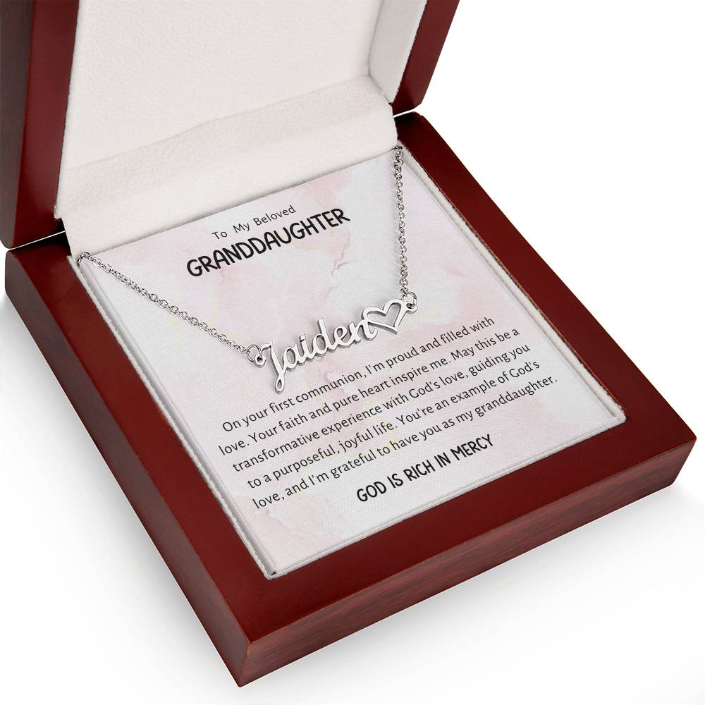 1 Heart Name Necklace