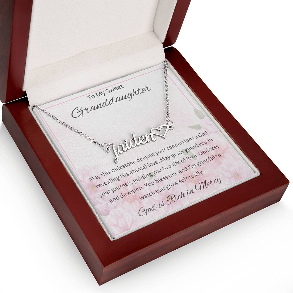 11 Heart Name Necklace