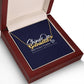 Personalised 18K name necklace in gift box white background