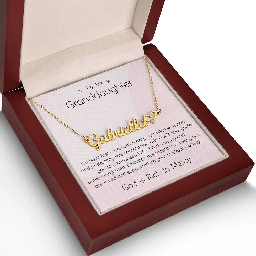 10 Heart Name Necklace