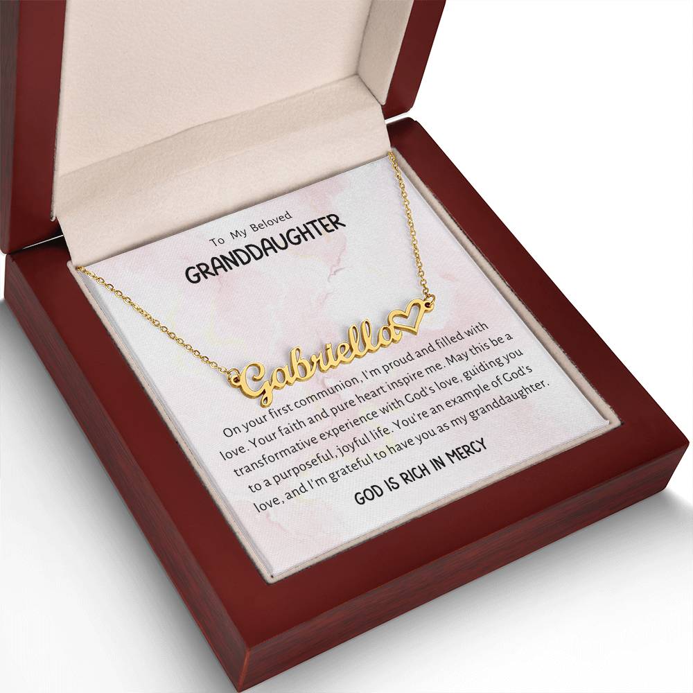 1 Heart Name Necklace