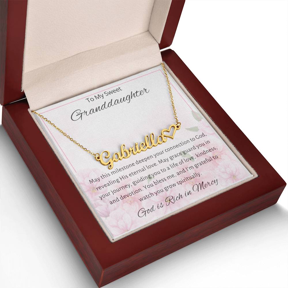 11 Heart Name Necklace