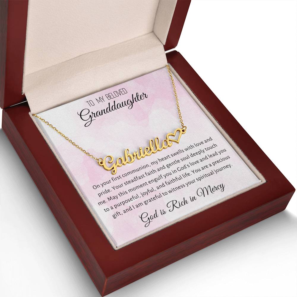 3 Heart Name Necklace