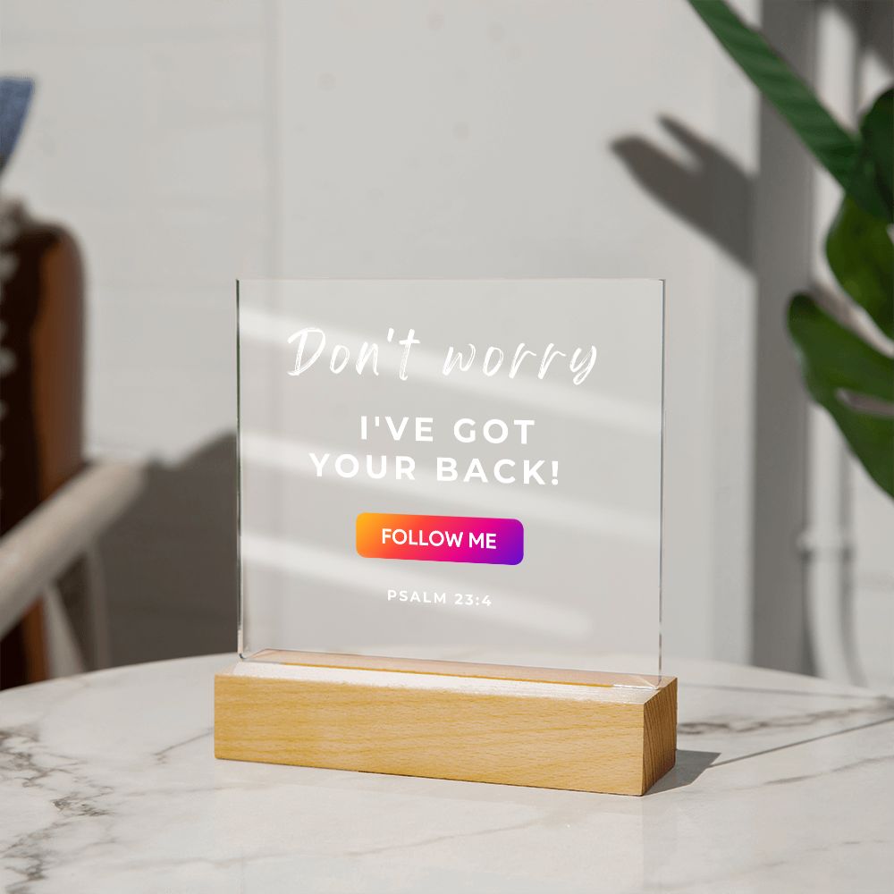12 Square Acrylic Plaque 2023