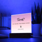 26 Square Acrylic Plaque 2023