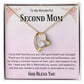 Second Mom Necklace | From Step Daughter to Chosen Mom & Adopted Mom, Jewelry Present Meaningful to Stepmother Necklace and Unbiological Mom