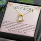 Stepmother Necklace | Present Meaningful Jewelry from Step Daughter to Unbiological Mom, Second Mother, Adopted Mom, Gifts to Get My Mom