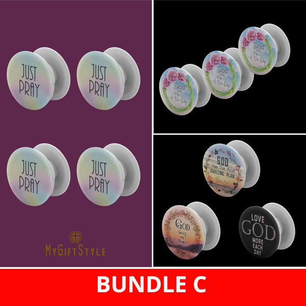 10 PCs - CHRISTIAN POP-UP GRIP (Best Deal Bundles - 10 PCs included)