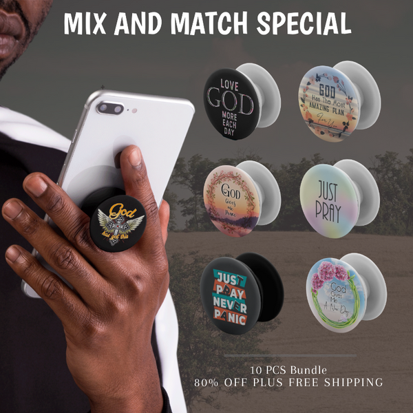 5 PCs - GOD POP-UP GRIP (Best Deal Bundles - 5 PCs included)