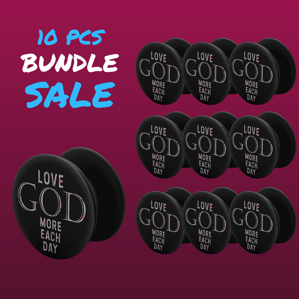 10 PCs -CHRISTIAN PHONE GRIP (Special Value Pack Bundle)