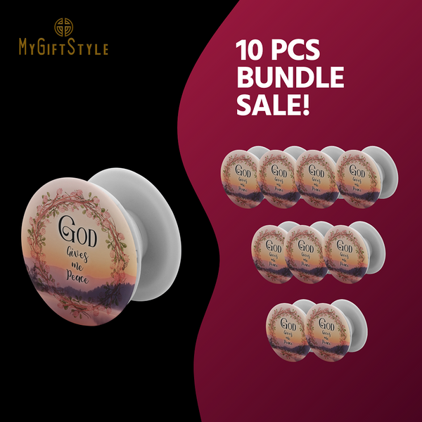10 PCs -CHRISTIAN PHONE GRIP (Special Value Pack Bundle)