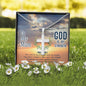 To My Mum : [GOD IS MY STRENGTH] - Personalized Engraving Cross Necklace