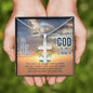 To My Mum : [GOD IS MY STRENGTH] - Personalized Engraving Cross Necklace