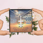 To My Daughter : [GOD IS MY STRENGTH] - Personalized Engraving Cross Necklace