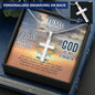 To My DAUGHTER Engraving Cross Necklace [Free Engraving]