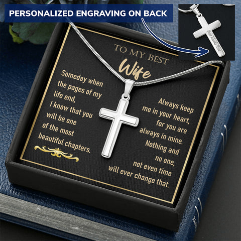 To Best Wife (Cross with Engraving)