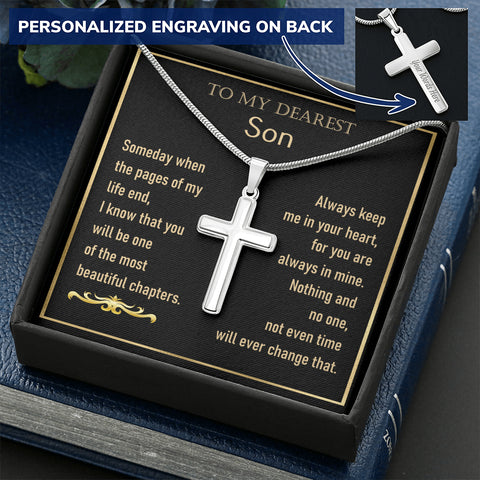 To Son (Cross with Engraving)