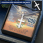 To My Mum : [GOD IS MY STRENGTH] - Personalized Engraving Cross Necklace