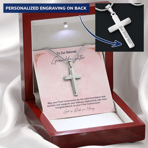 Granddaughter First Communion Gift | Confirmation Gift Present for Granddaughter | Holy Confirmation Gift Girl Present From Grandparents