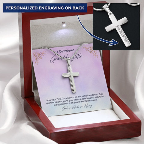 Granddaughter First Communion Gift | Confirmation Gift Present for Granddaughter | Holy Confirmation Gift Girl Present From Grandparents