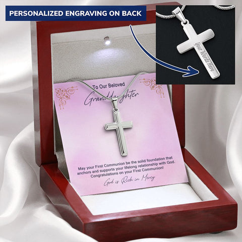 Granddaughter First Communion Gift | Confirmation Gift Present for Granddaughter | Holy Confirmation Gift Girl Present From Grandparents