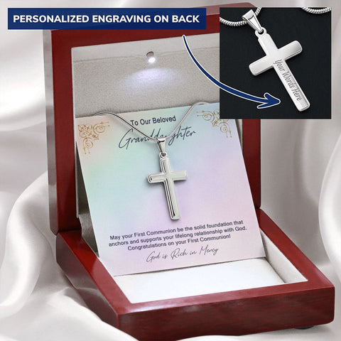 Granddaughter First Communion Gift | Confirmation Gift Present for Granddaughter | Holy Confirmation Gift Girl Present From Grandparents