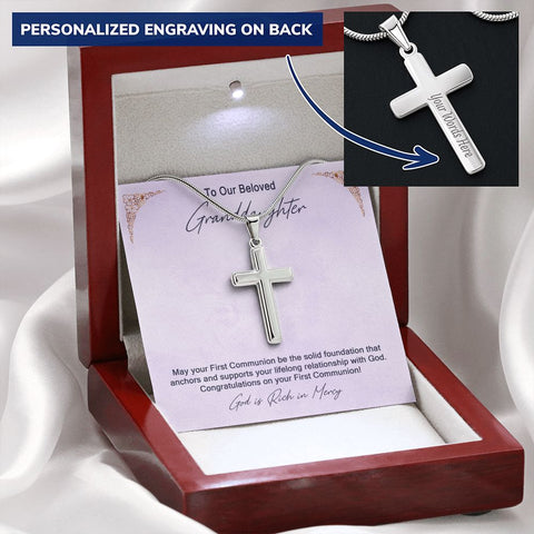 Granddaughter First Communion Gift | Confirmation Gift Present for Granddaughter | Holy Confirmation Gift Girl Present From Grandparents