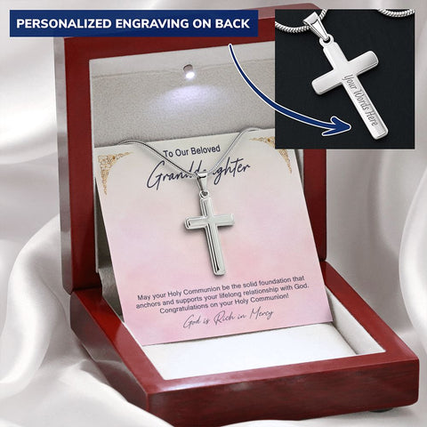 Granddaughter First Communion Gift | Christening Gift Present for Granddaughter | Baptism Gift Girl Present From Grandparents