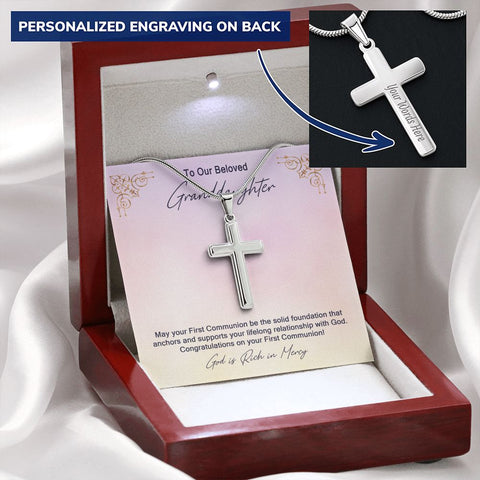 Granddaughter First Communion Gift | Confirmation Gift Present for Granddaughter | Holy Confirmation Gift Girl Present From Grandparents