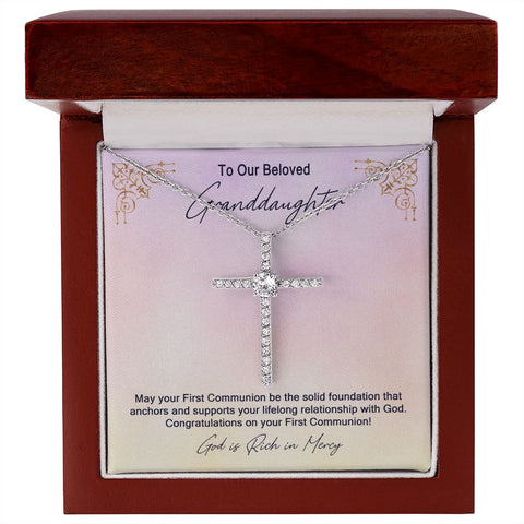 Granddaughter First Communion Gift | Confirmation Gift Present for Granddaughter | Holy Confirmation Gift Girl Present From Grandparents