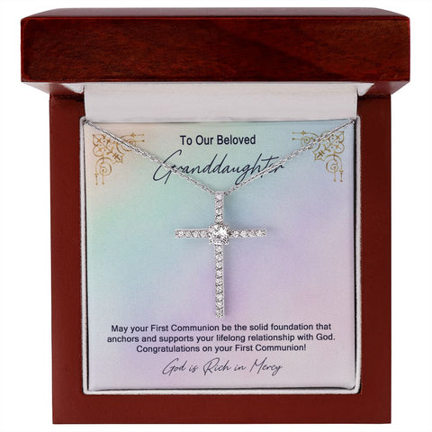 Granddaughter First Communion Gift | Confirmation Gift Present for Granddaughter | Holy Confirmation Gift Girl Present From Grandparents