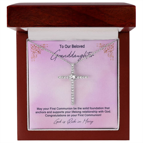 Granddaughter First Communion Gift | Confirmation Gift Present for Granddaughter | Holy Confirmation Gift Girl Present From Grandparents