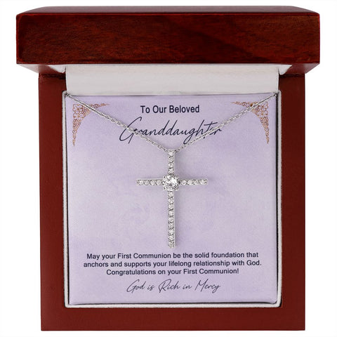 Granddaughter First Communion Gift | Confirmation Gift Present for Granddaughter | Holy Confirmation Gift Girl Present From Grandparents