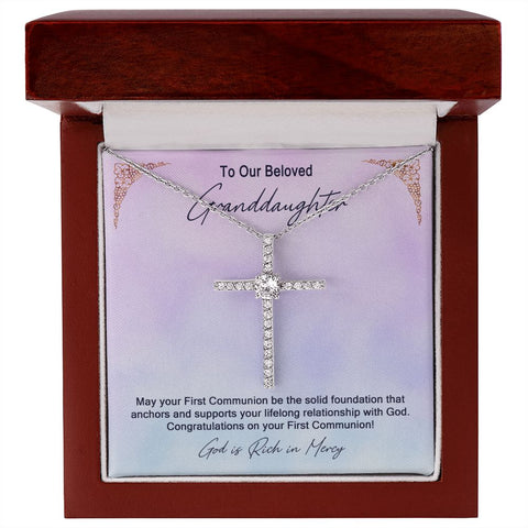 Granddaughter First Communion Gift | Confirmation Gift Present for Granddaughter | Holy Confirmation Gift Girl Present From Grandparents