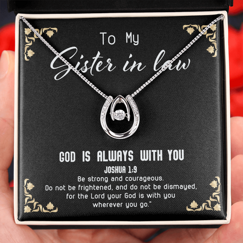 God Is always with you - Sister in law Lucky Necklace