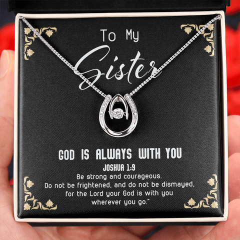 God Is always with you - Sister Lucky Necklace