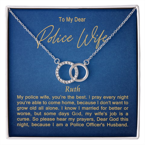 Police Wife (Blue) Perfect Pair Necklace