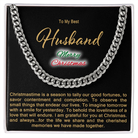 Husband - Much Snow Cuban Link Chain - Template
