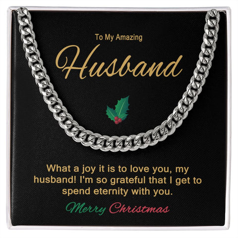 Husband - Amazing - Leave Mid Cuban Link Chain - Template