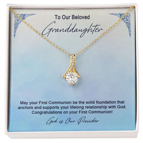Granddaughter First Communion Gift | Christening Gift Present for Granddaughter | Baptism Gift Girl Present From Grandparents