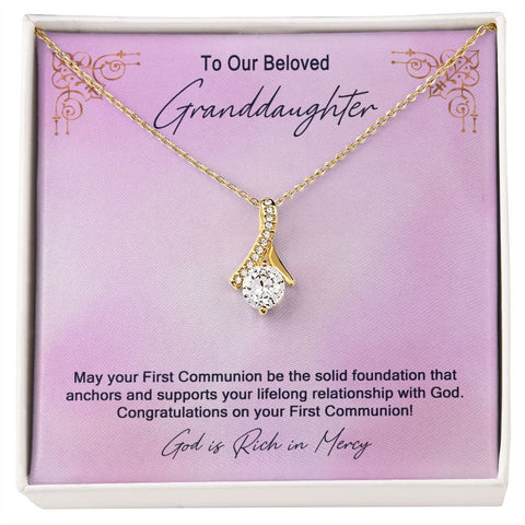 Granddaughter First Communion Gift | Confirmation Gift Present for Granddaughter | Holy Confirmation Gift Girl Present From Grandparents