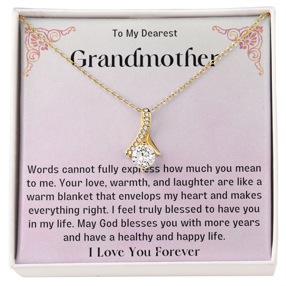 Grandmother Necklace from Granddaughter | Precious Nana Jewerly, Nana Necklace, Best Grandma Jewelry Gift for Nana,  Linking You and Nana