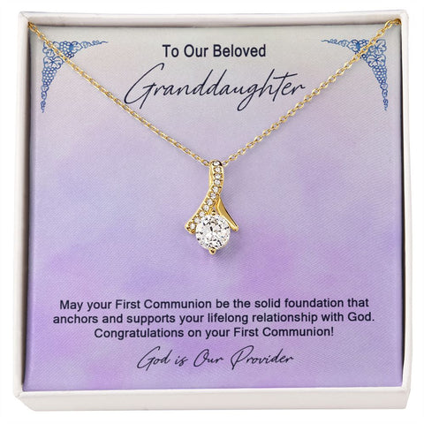 Granddaughter First Communion Gift | Christening Gift Present for Granddaughter | Baptism Gift Girl Present From Grandparents