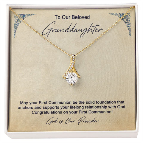 Granddaughter First Communion Gift | Christening Gift Present for Granddaughter | Baptism Gift Girl Present From Grandparents