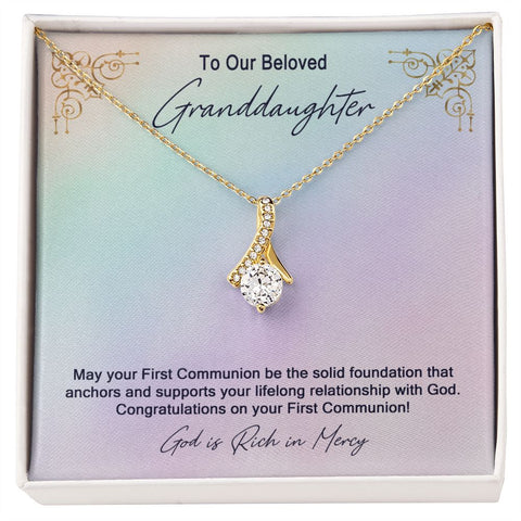 Granddaughter First Communion Gift | Confirmation Gift Present for Granddaughter | Holy Confirmation Gift Girl Present From Grandparents