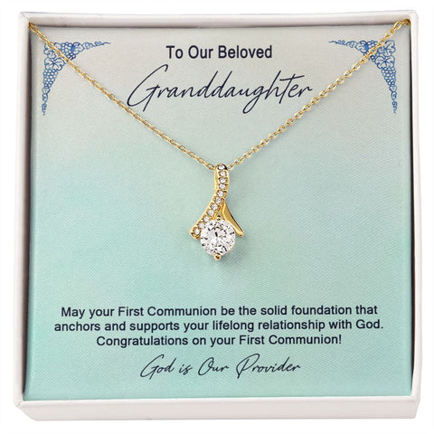 Granddaughter First Communion Gift | Christening Gift Present for Granddaughter | Baptism Gift Girl Present From Grandparents