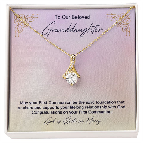 Granddaughter First Communion Gift | Confirmation Gift Present for Granddaughter | Holy Confirmation Gift Girl Present From Grandparents