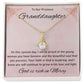 1st Communion Gifts for Granddaughter, Christening, Baptism, Confirmation, Necklace & Meaningful Message in Gift Box from Grandmother