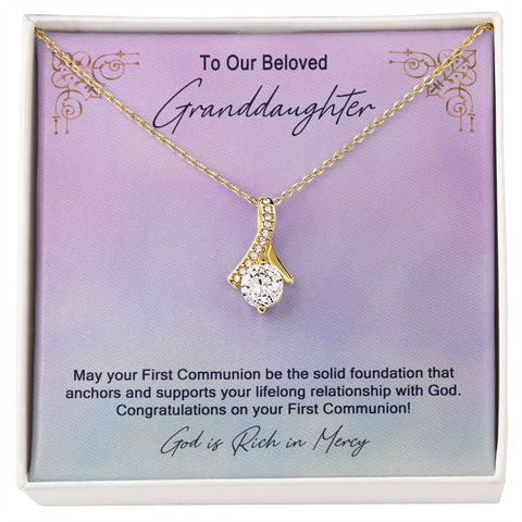 Granddaughter First Communion Gift | Confirmation Gift Present for Granddaughter | Holy Confirmation Gift Girl Present From Grandparents